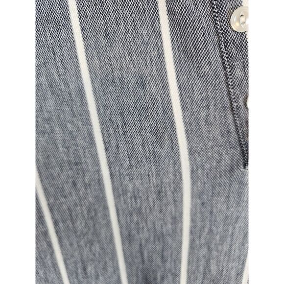 Vintage Guess Striped Preppy Polo Blue‎ & White Stripes Men's Medium Y2K - Picture 5 of 9
